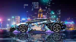 Anime-autokuvia — Anime auto Taustakuvat
