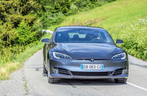 Tesla, auto, Tesla-taustakuva, autot, auto 4k, auto 4k taustakuva, autotaustakuva — Surface Taustakuvat