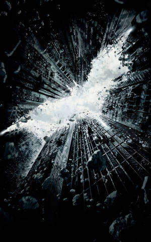 The Dark Knight Rises Batman-logo taustakuva — Galaxy Tab S10+ Taustakuvat