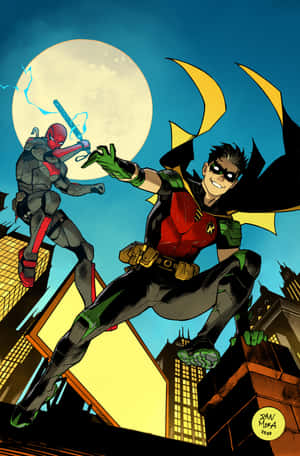 Tim Drake: Nuori rikostaistelija toiminnassa — Oppo Pad Taustakuvat