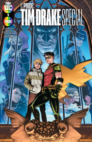 Tim Drake syöksyy toimintaan Red Robinina kaupunkimaisemassa — Honor MagicPad4 Taustakuvat