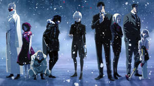 Tokyo Ghoul -hahmojen ryhmätaide taustakuva — Tokyo ghoul -hahmot Taustakuvat