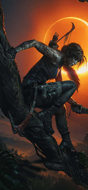 Iphone Xs Max Rise Of The Tomb Raider -taustakuva — iPhone 17 Taustakuvat