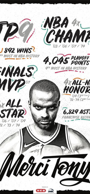 Tony Parkerin koripallotilastot — iPhone 14 Taustakuvat