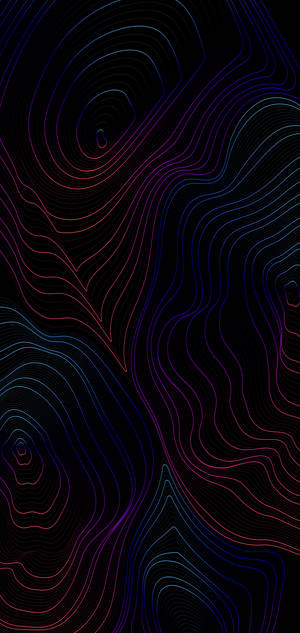 Topografia Tummat Värit — iPhone 18 Pro Taustakuvat