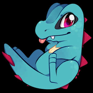 Totodile kieli ulkona — Anime työpöytä Taustakuvat