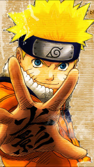Tulinen Naruto-toimintokohtaus-taustakuva — Naruto estetiikka Taustakuvat