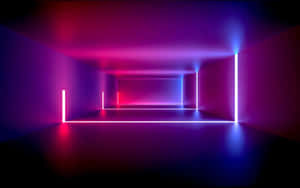 tumma tunneli neonvaloilla — Neon violetti Taustakuvat