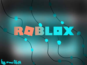 Taiteellinen taustakuva Roblox-pelin logosta.