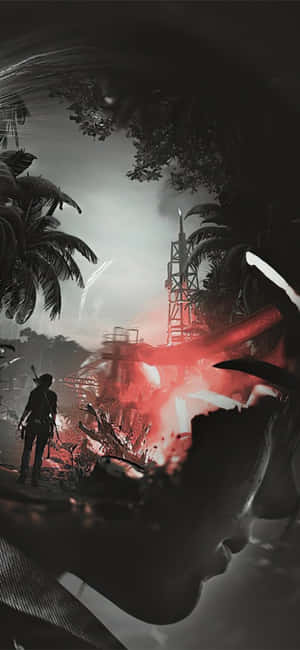 iPhone X Shadow Of The Tomb Raider -taustakuva — Galaxy A57 Taustakuvat