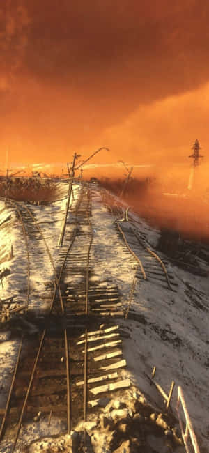 iPhone X Metro Exodus -taustakuva — Galaxy A08 Taustakuvat