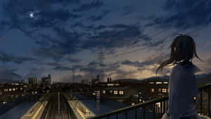 Anime Cityn kuvia — Anime maisema Taustakuvat