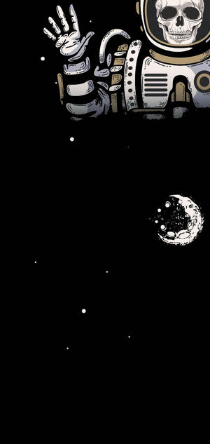 Galaxy S10 Plus -kuollut astronautti ulkoavaruudessa taustakuva — Galaxy Note Taustakuvat