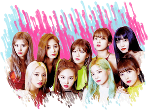 Twice-jäsenten värikäs tausta