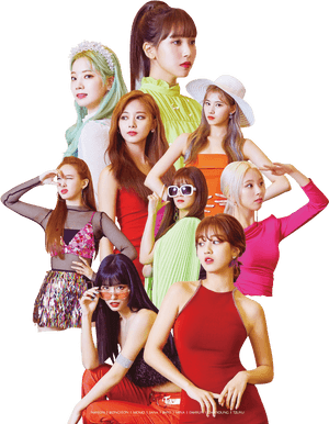 Twice-jäsenten värikäs muoti
