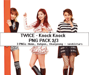 Twice Knock Knock PNG-pakkaus