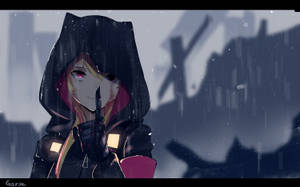 Girls' Frontline Anime Girl Hoodie -taustakuva — Söpö anime-tyttö Taustakuvat