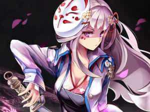 Violetti anime-tausta