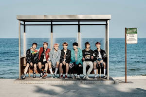 Tyylikäs BTS-kannettavan Spring Day -taustakuva