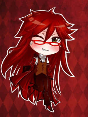 Tyylikäs Grell Sutcliff poseeraa itsevarmasti — Kindle Paperwhite Taustakuvat