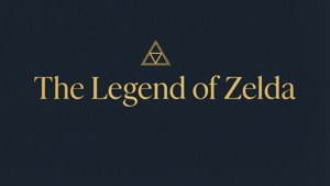 Minimalistinen typografiataustakuva The Legend of Zeldalle. — Zelda Taustakuvat
