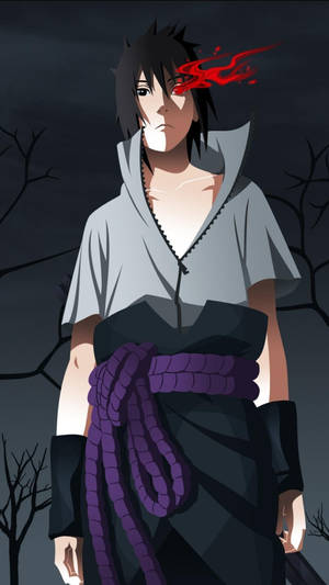 Uchiha Sasuke Naruto iPhone digitaalinen taide — Naruto estetiikka Taustakuvat
