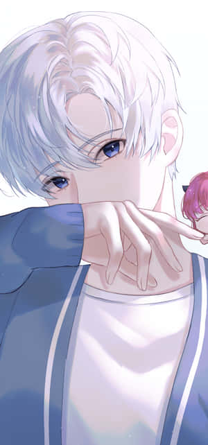 Söpö poika anime — Galaxy A57 Taustakuvat