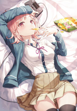 Ultimate Gamer Chiaki Nanami -taustakuva. — Oppo Pad 5 Matte Display Taustakuvat