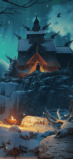 Iphone Xs Max Assassin's Creed Valhalla -taustakuva — Moto G47 Taustakuvat