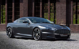 Upea hopeinen Aston Martin DB9 kilparadalla — Steam Deck Taustakuvat