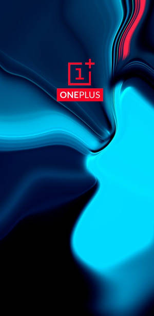 Sininen abstrakti OnePlus 9R -logolla — Abstrakti Taustakuvat