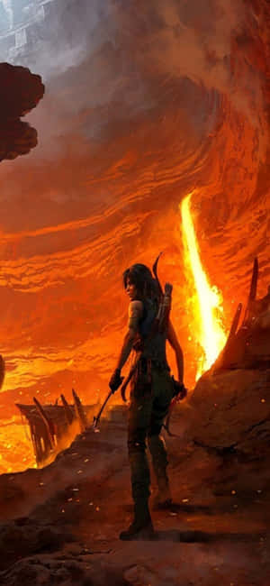 Iphone X Shadow Of The Tomb Raider -tausta — Galaxy A27 Taustakuvat