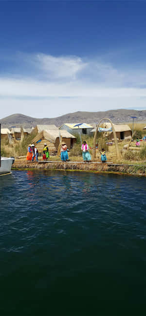 Urosin kelluvat saaret Titicaca-järvellä — Oppo Reno16c Taustakuvat