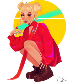 Vaalea Doja Cat -fanitaide taustakuva — Motorola Razr Ultra 2025 Taustakuvat