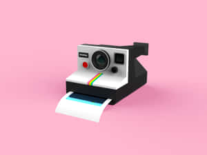 Polaroid-kameran kuvia — Söpö vaaleanpunainen Taustakuvat