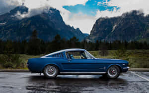 Vaikuttava näkymä vuoden 1966 Ford Mustang Fastbackista