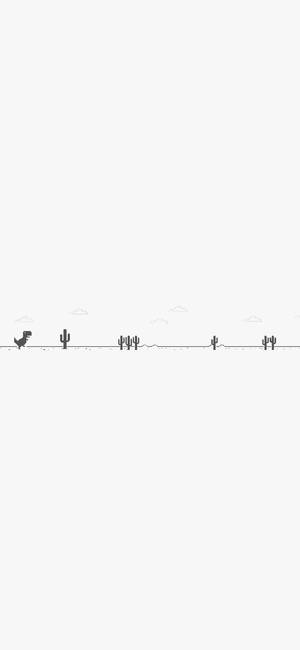 White iPhone No Internet Dinosaur — iPhone 16e Taustakuvat