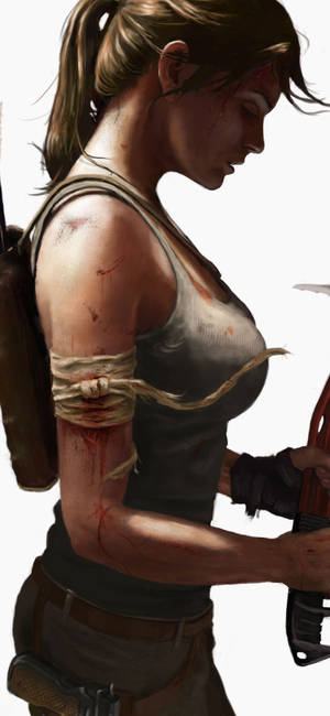 Lara Croft iPhone — Galaxy A Taustakuvat