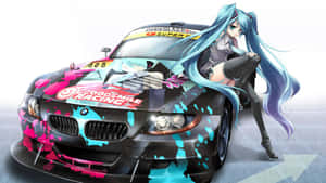 Animeauto taustakuva — Anime auto Taustakuvat