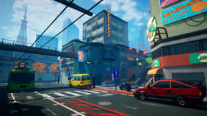 Anime Cityn kuvia — Anime maisema GIF Taustakuvat
