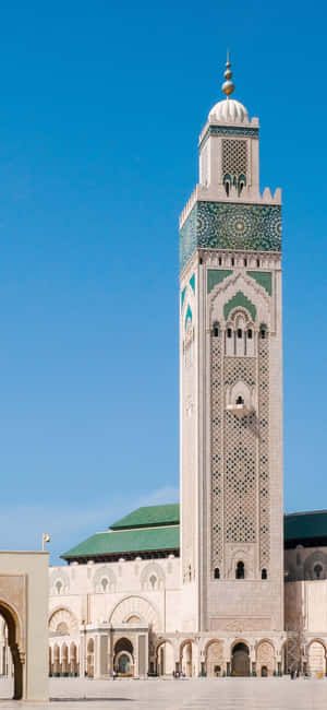 Vangitseva näkymä Hassan II -moskeijasta auringonlaskun aikaan — Redmi Note 15 Pro 4G Taustakuvat