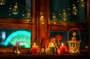Vanhan ajan Halloween-koristeet — Vintage Halloween Taustakuvat