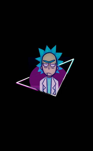 Vaporwave-tyylinen Rick ja Morty -stoner-taustakuva — Xiaomi Pad Mini Taustakuvat