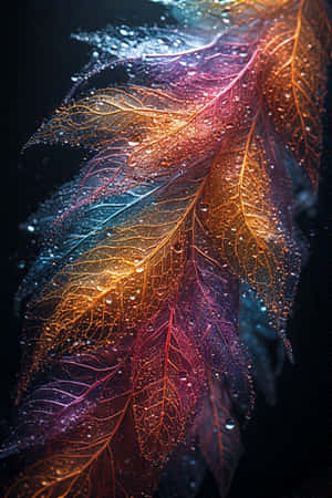 värikäs luontoaihe, psykedeeliset höyhenet, värikäs höyhentapetti, abstrakti höyhentaide, eloisa tapetti, digitaalinen taidetapetti, 4k — Sateenkaari estetiikka Taustakuvat