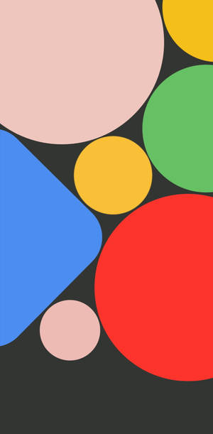 Värikkäät muodot Google Pixel 4 -taustakuva