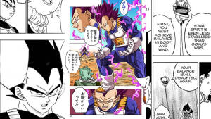 Vegeta Manga-paneeli -taustakuva — Manga-paneeli Taustakuvat