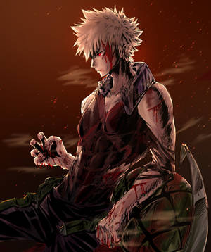Verinen Bakugou-taiteen taustakuva — Galaxy Z Fold 6 Taustakuvat