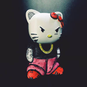 Vihainen Hello Kitty Halloween-pahis-taustakuva — Hello Kitty Halloween Taustakuvat