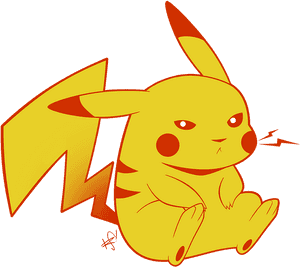 Vihainen Pikachu-kuvitus