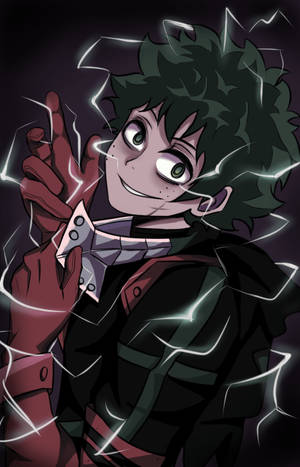 Villain Deku White Lightning -fanitaidetaustakuva — Galaxy Tab S Taustakuvat